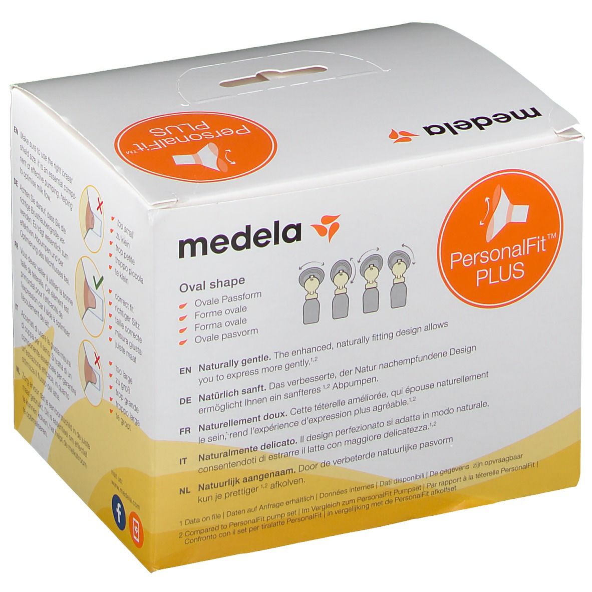 Medela Téterelles PersonalFit PLUS S (21 mm) - 2 pièces