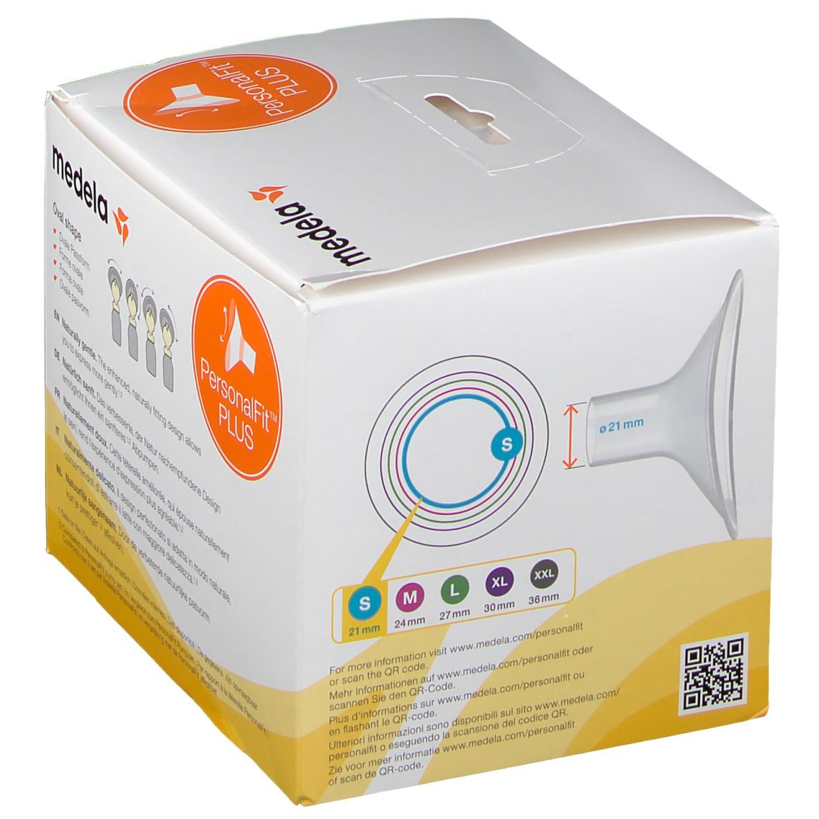 Medela Téterelles PersonalFit PLUS S (21 mm) - 2 pièces