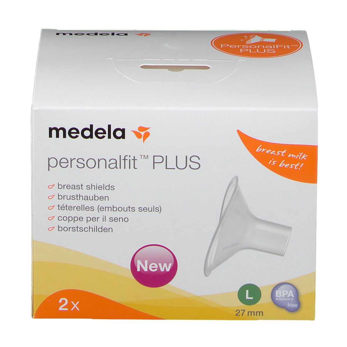 Medela Téterelles PersonalFit PLUS L (27 mm) - 2 pièces