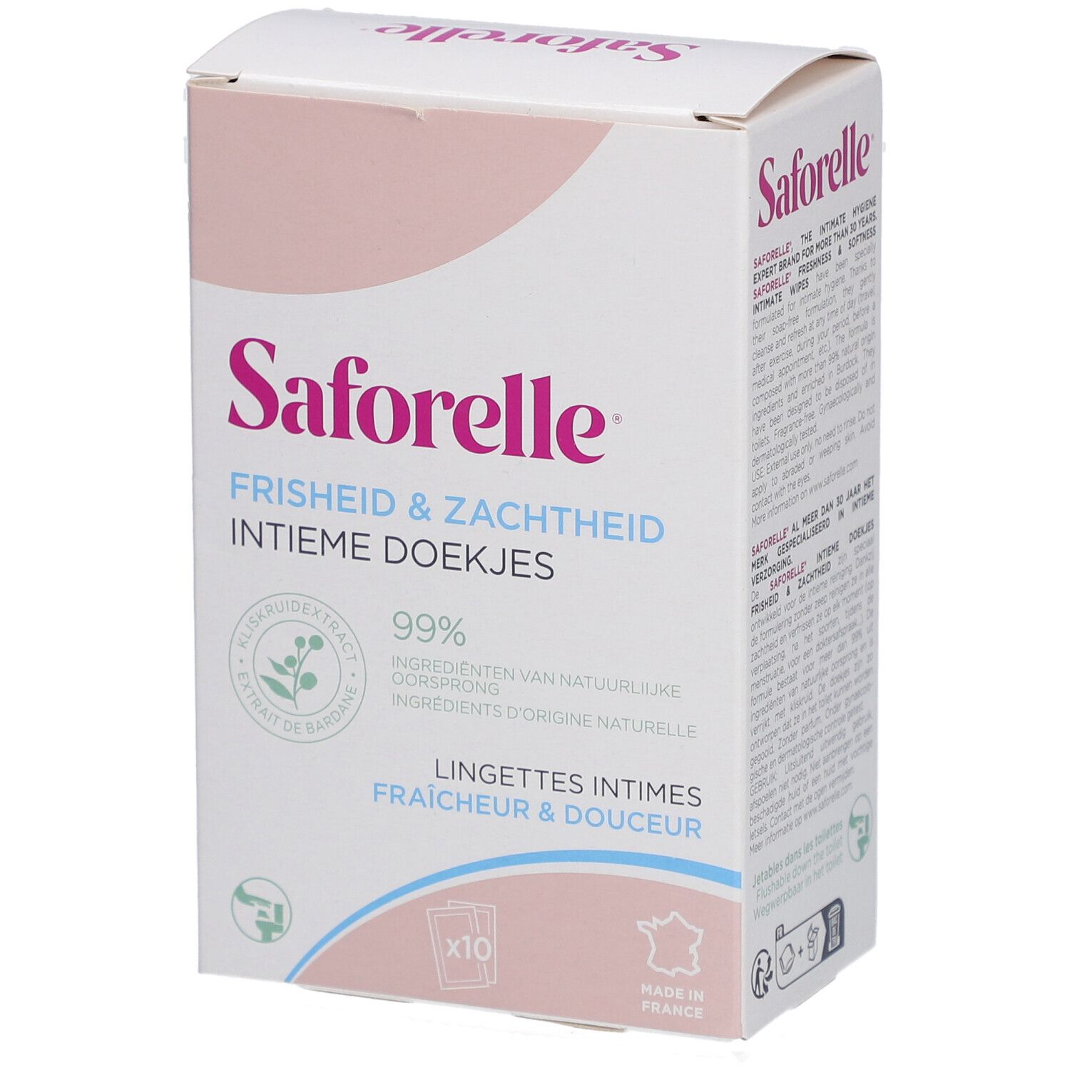 Saforelle® Lingettes Intimes Biodégradables