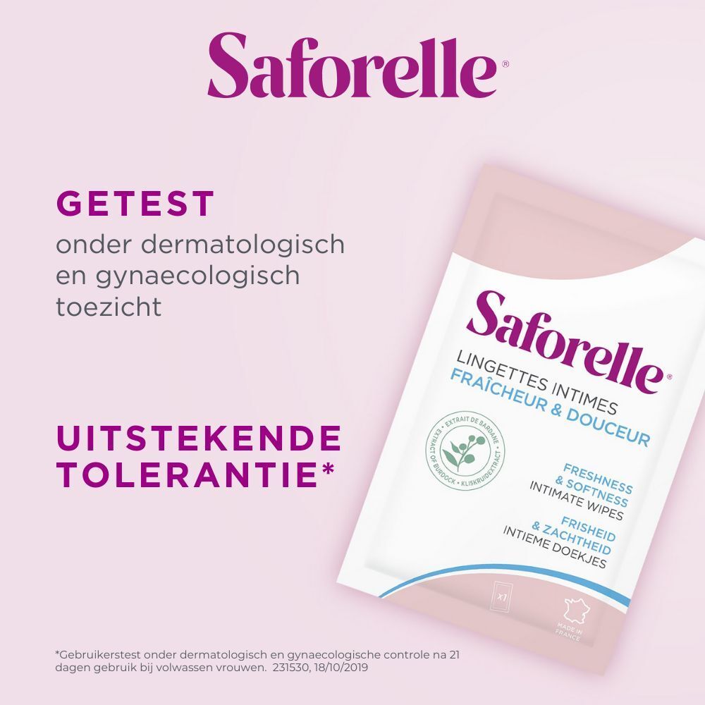 Saforelle® Lingettes Intimes Biodégradables