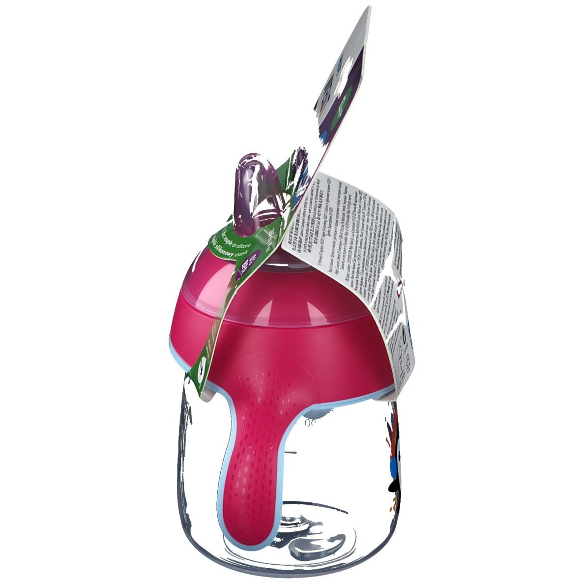 Avent Drinkbeker met Zachte Drinktuit Pinguin Roze SCF747/03