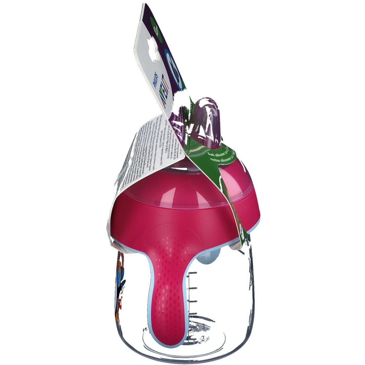 Avent Drinkbeker met Zachte Drinktuit Pinguin Roze SCF747/03