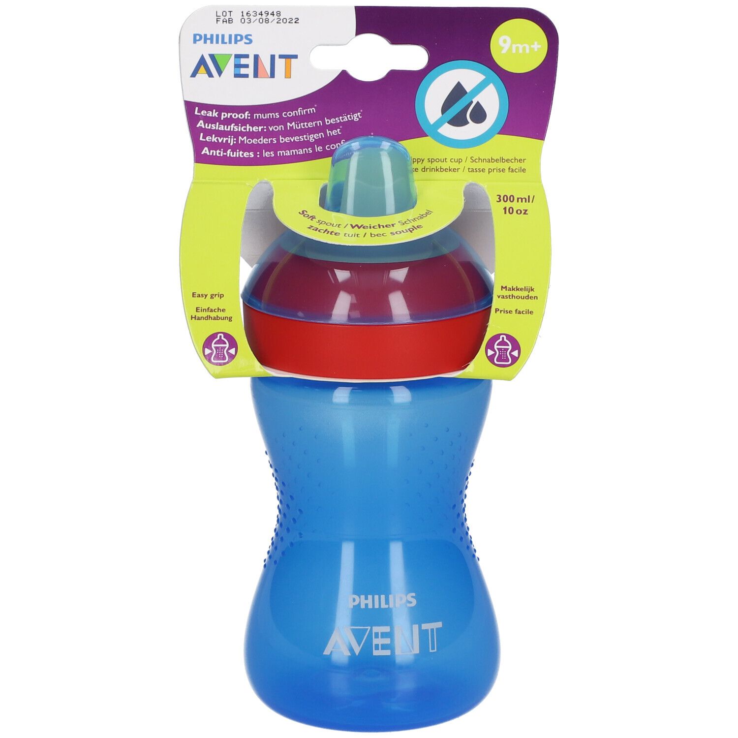 Philips Avent My Grippy Zachte Tuitbeker Blauw SCF802/01