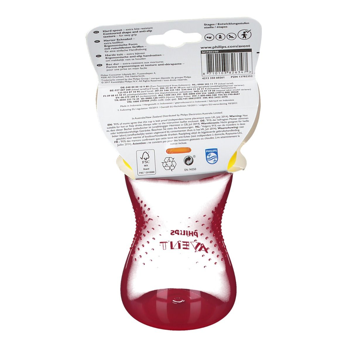 Avent My Grippy Tasse à Bec Dur SCF803/00