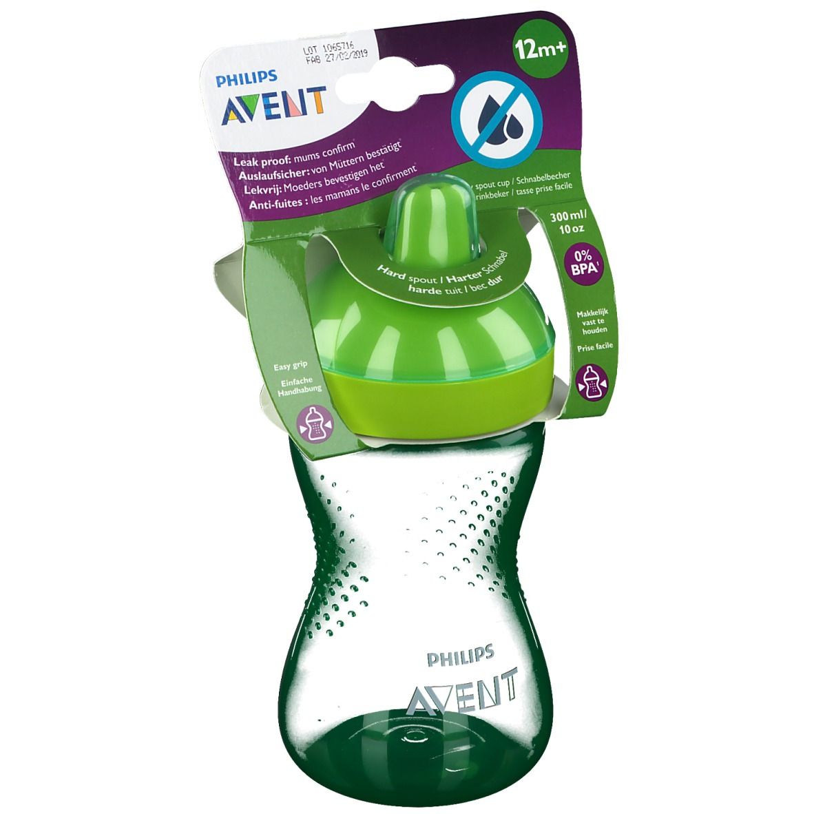 Philips Avent My Grippy Tasse à Bec Dur Vert SCF803/03