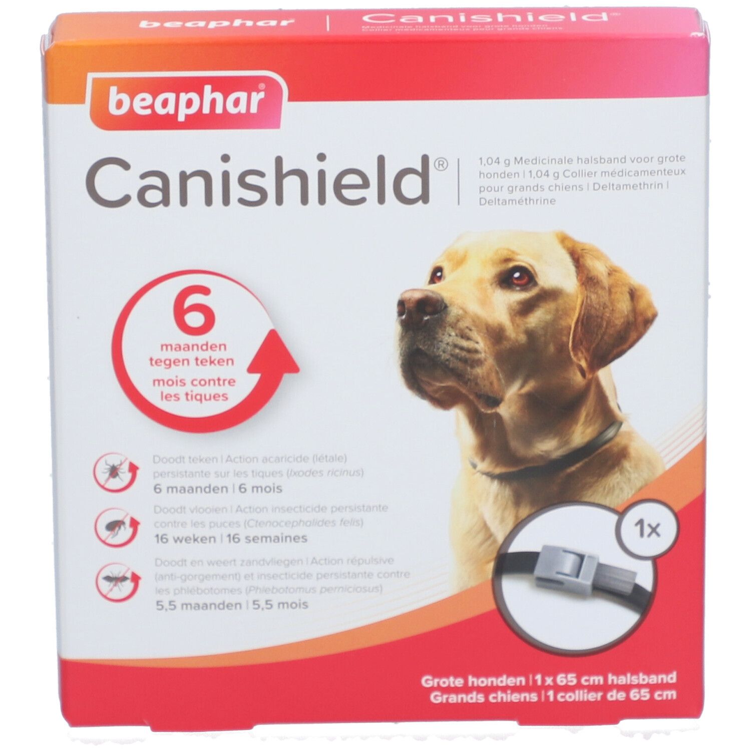 Beaphar Canishield 1,04 g Halsband Grote Honden 65 cm