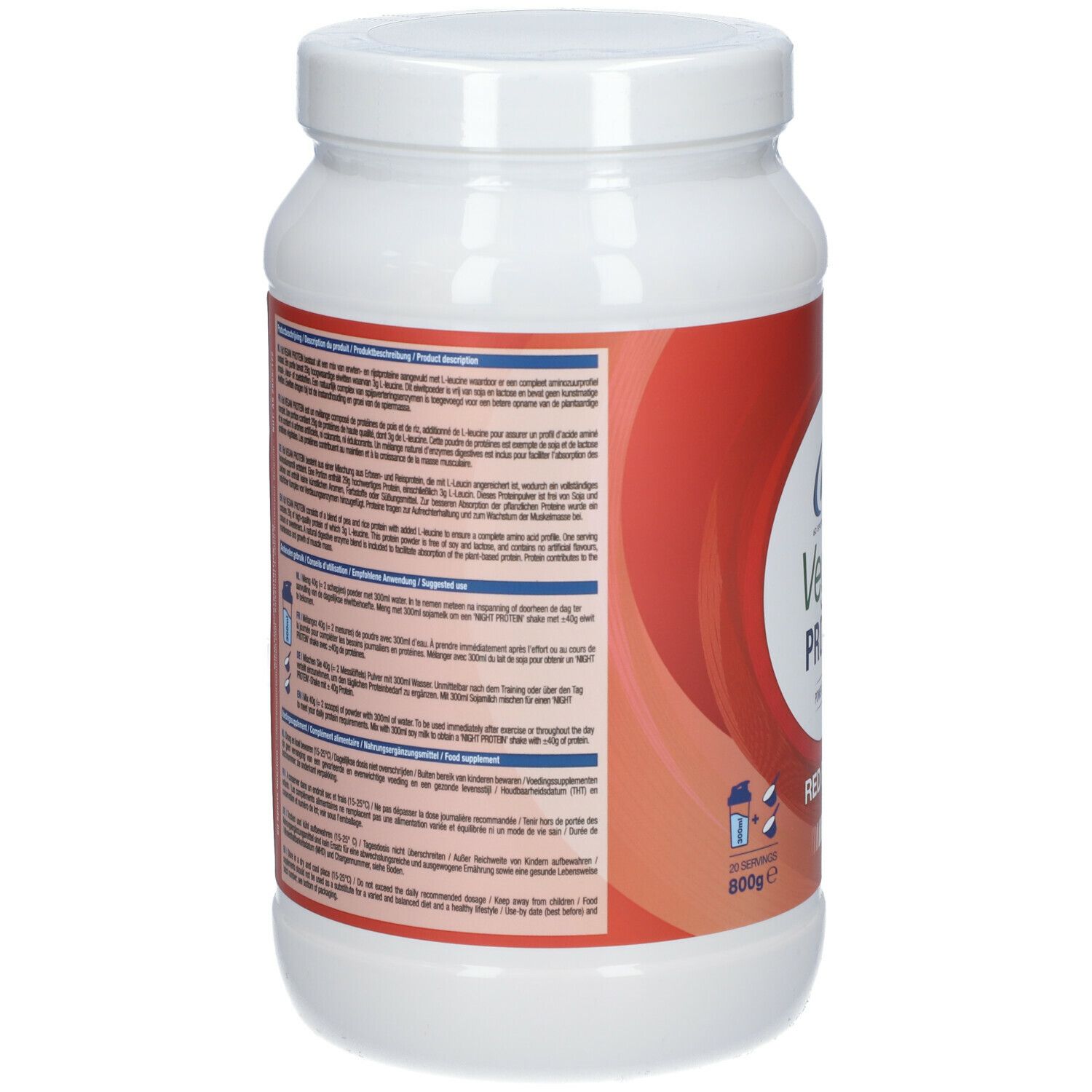 6d Sports Nutrition Vegan Protein Red Fruits