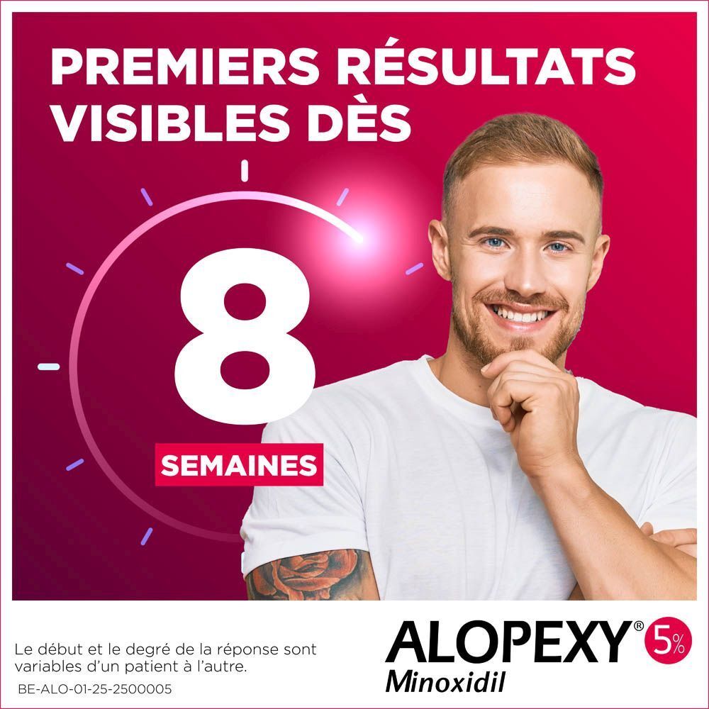 ALOPEXY 50MG/ML | Solution Minoxidil Pour Alopécie Androgénétique d’Intensité Modérée Homme Adulte