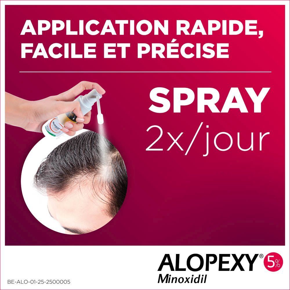 ALOPEXY 50MG/ML | Solution Minoxidil Pour Alopécie Androgénétique d’Intensité Modérée Homme Adulte