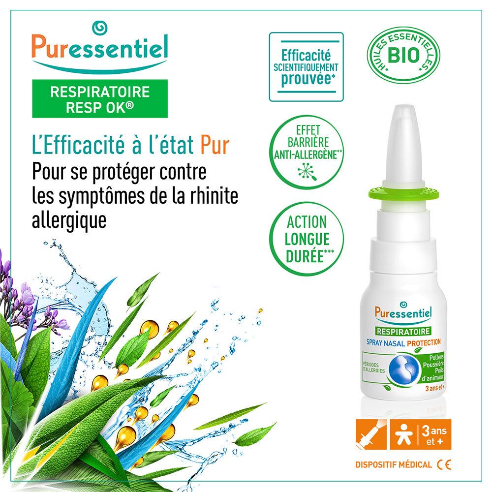 Puressentiel Ademhaling Neusspray Bescherming