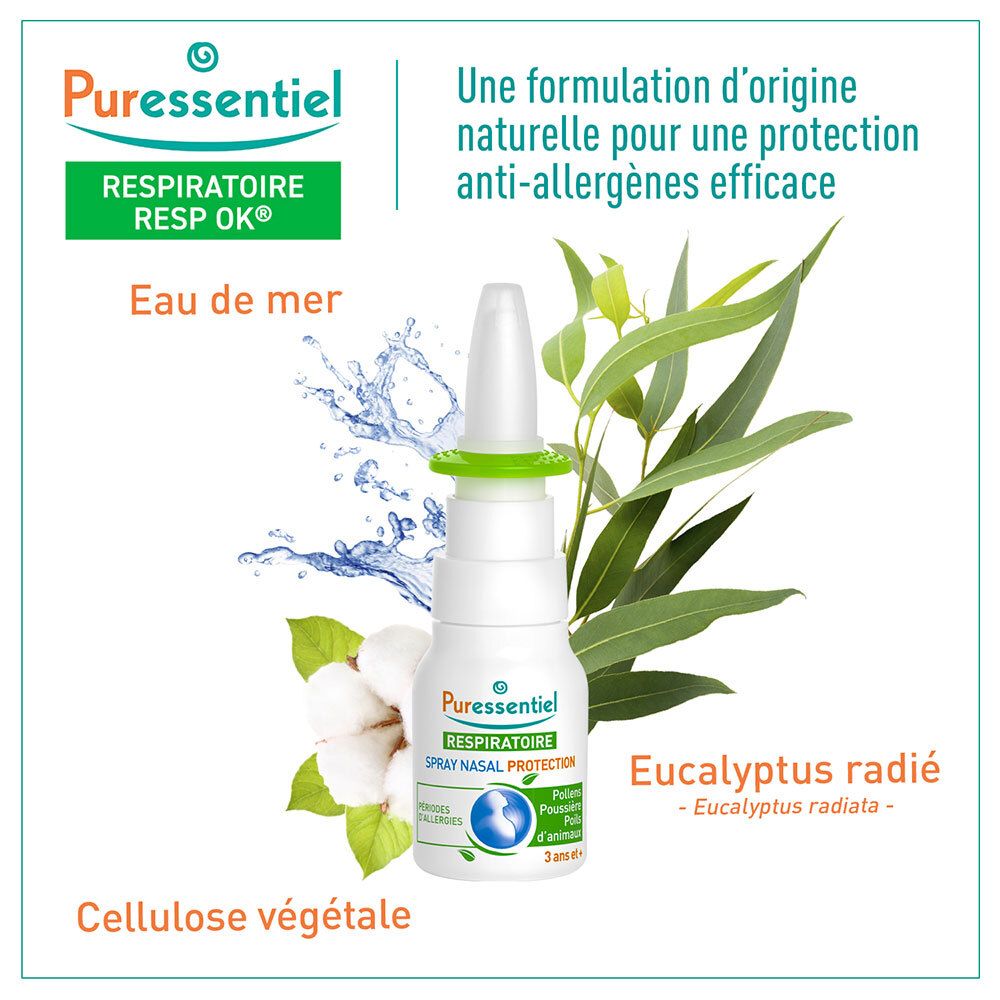 Puressentiel Ademhaling Neusspray Bescherming