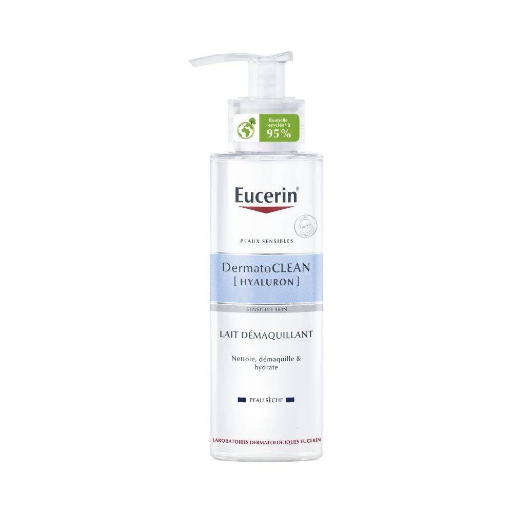 Eucerin DermatoCLEAN [Hyaluron] Lait Démaquillant Peau Sèche et Sensible
