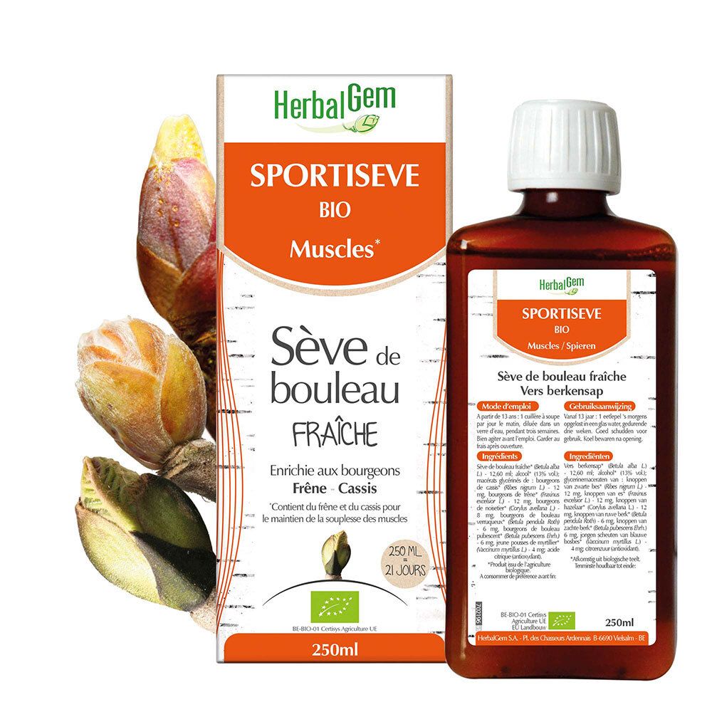 HerbalGem Sportiseve Sève de Bouleau Fraîche