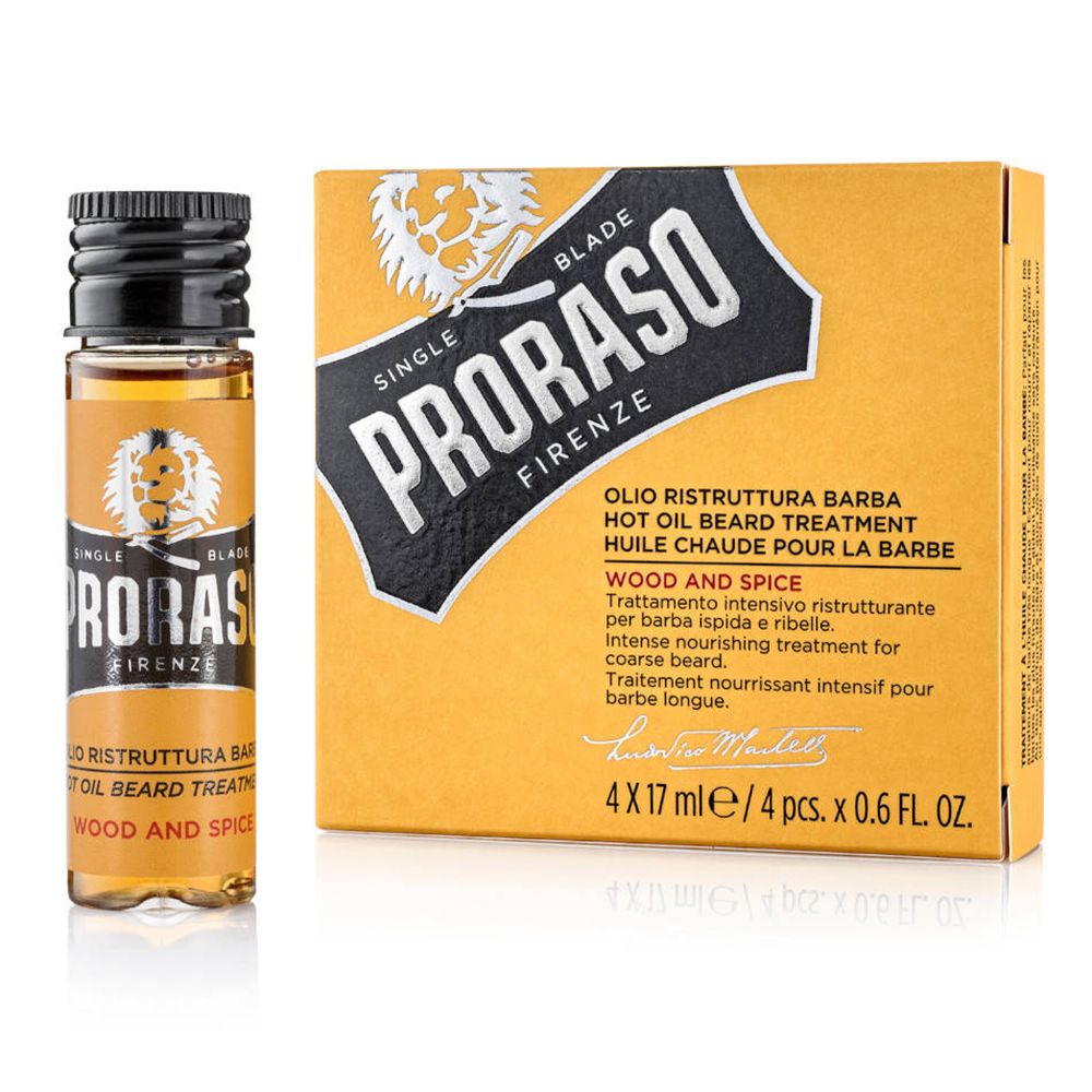 Proraso Wood & Spice Behandeling met Hete Olie