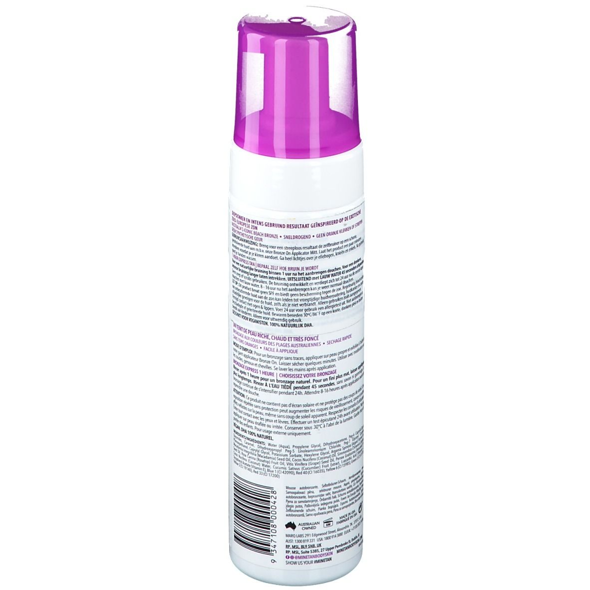 Minetan Autobronzant Mousse Violet