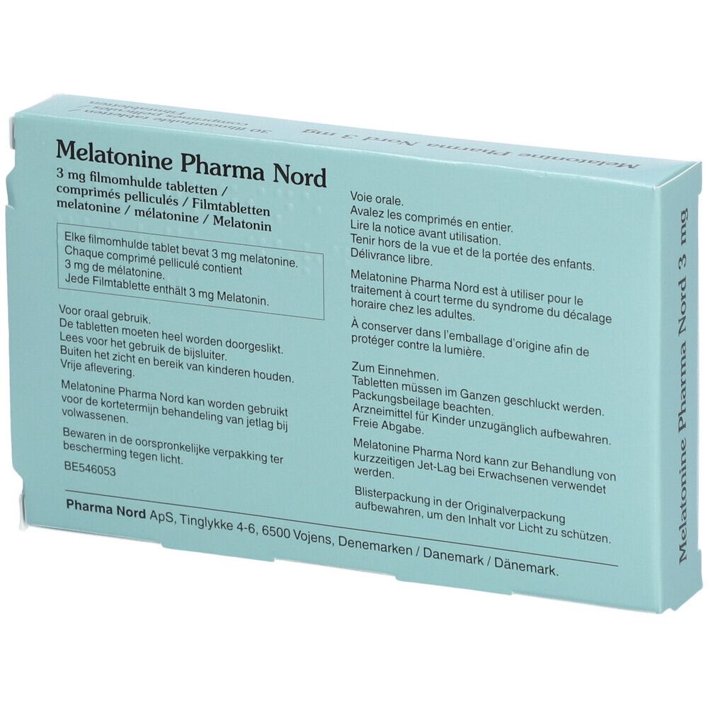 Pharma Nord Melatonine 3mg | mélatonine | Sommeil