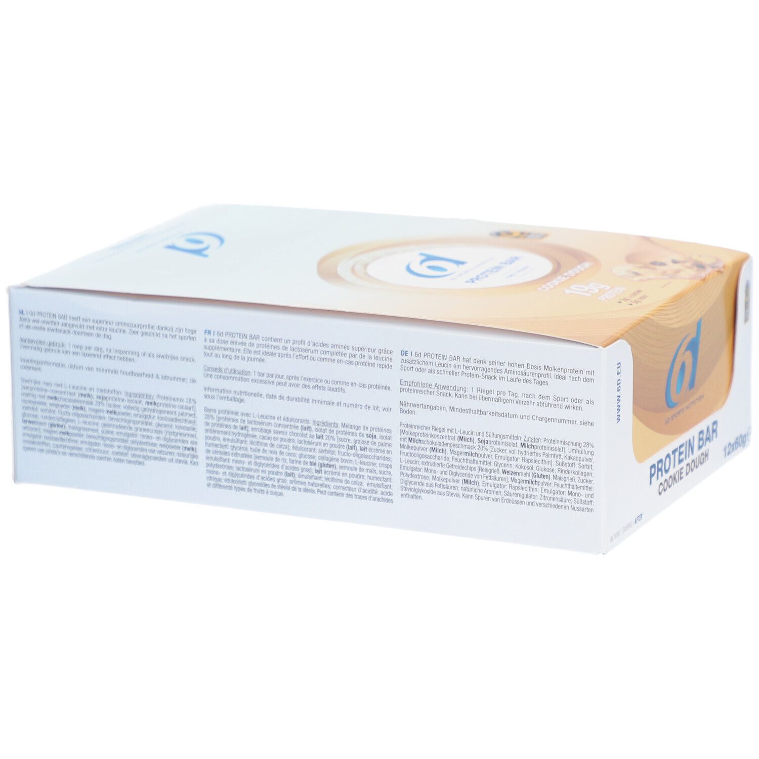 6D Sports Nutrition Protein Bar Cookie Dough