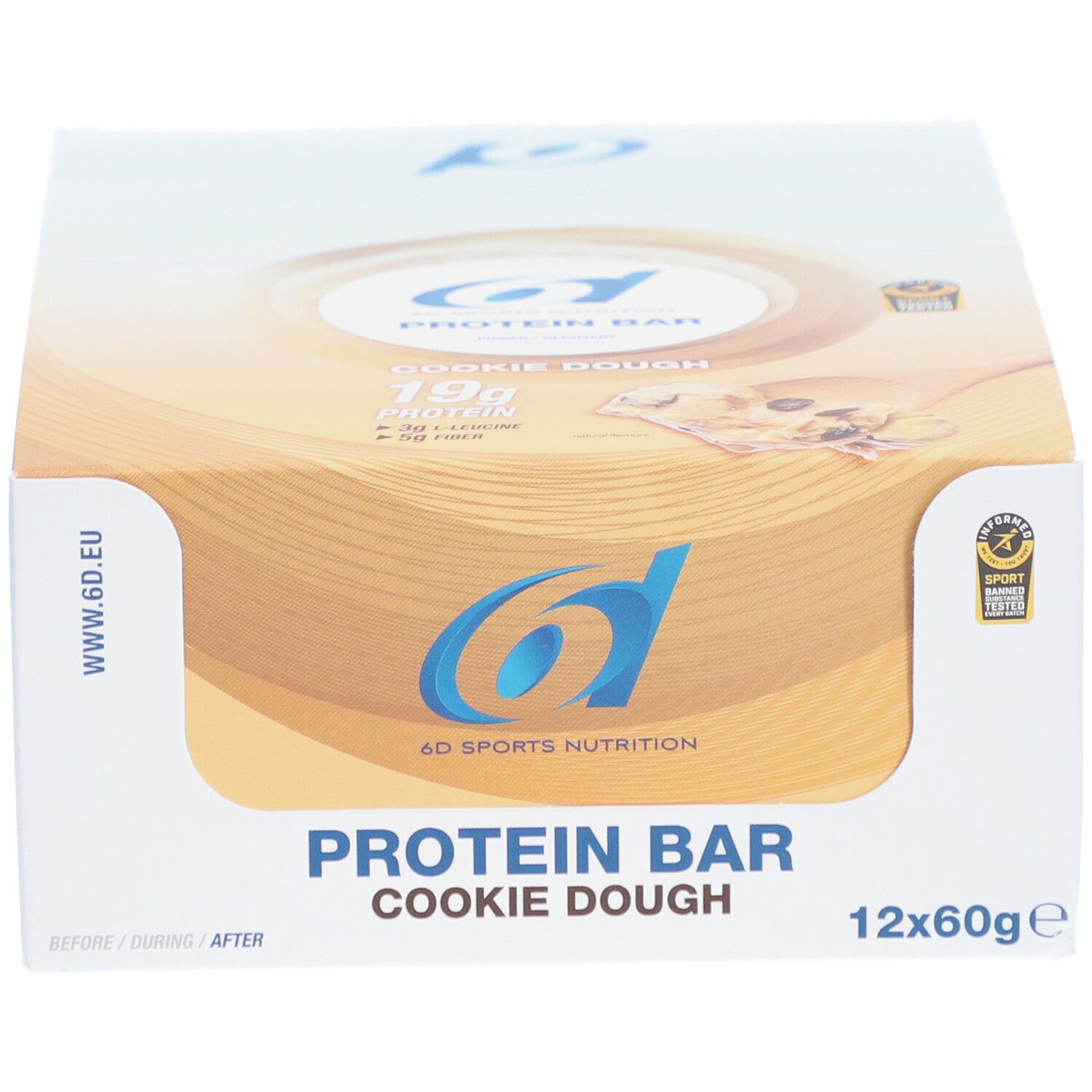6D Sports Nutrition Protein Bar Cookie Dough