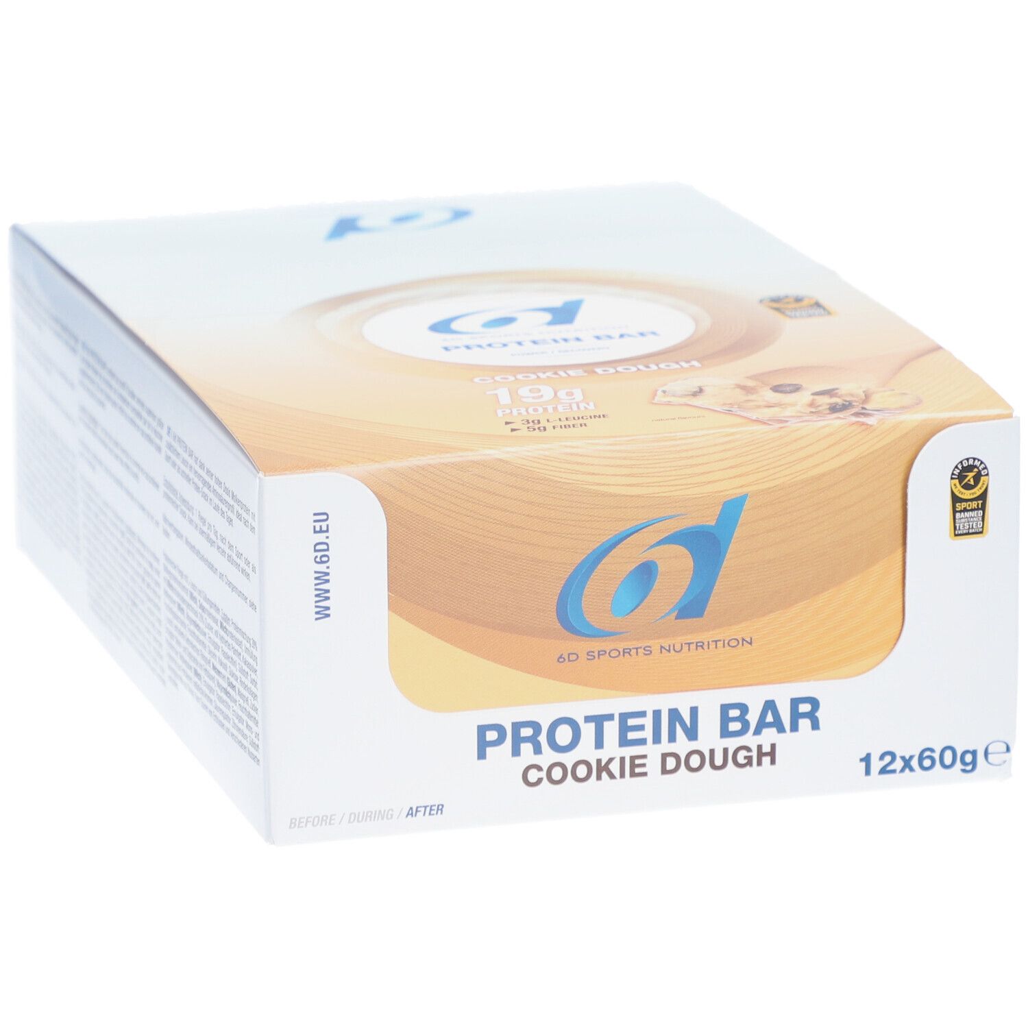 6D Sports Nutrition Protein Bar Cookie Dough