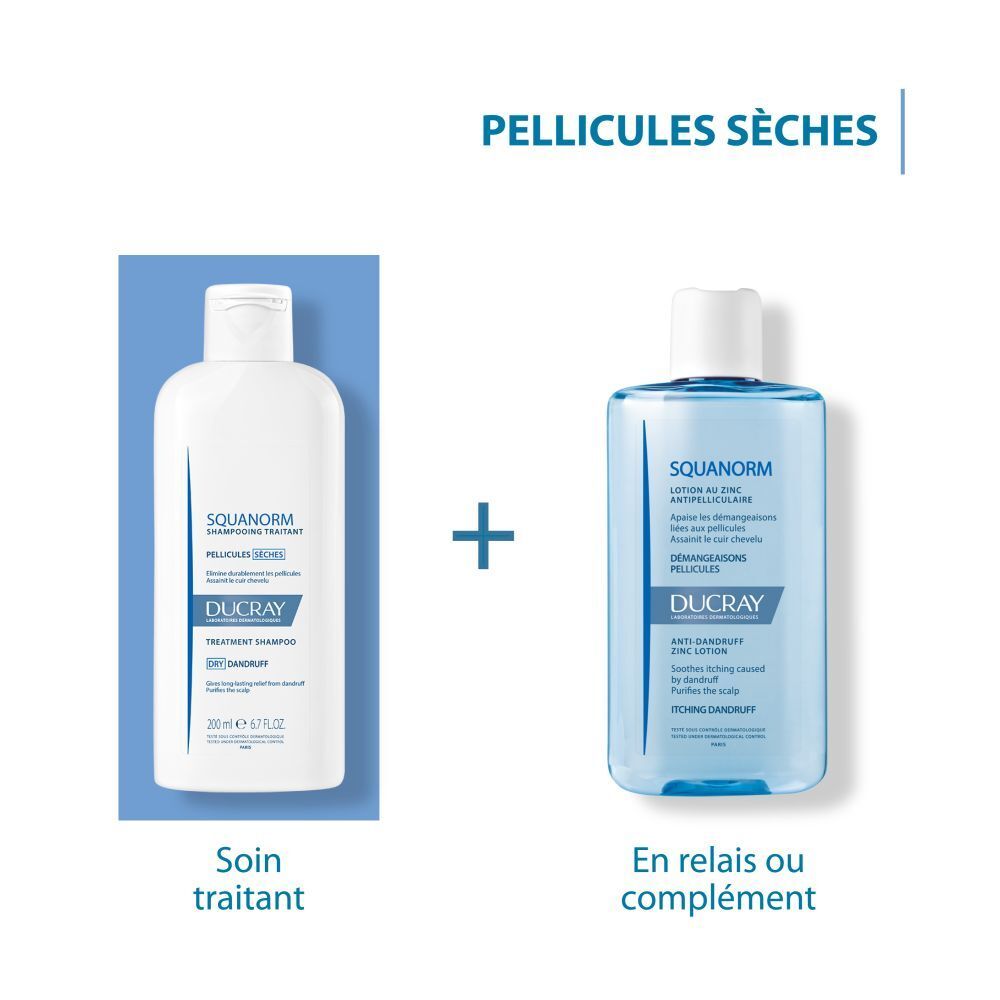 DUCRAY SQUANORM SHAMPOOING TRAITANT PELLICULES SÈCHES