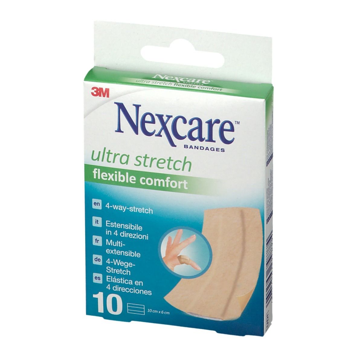 Nexcare Ultra Strech Comfort Flexibele Pleisters Band 10x6cm