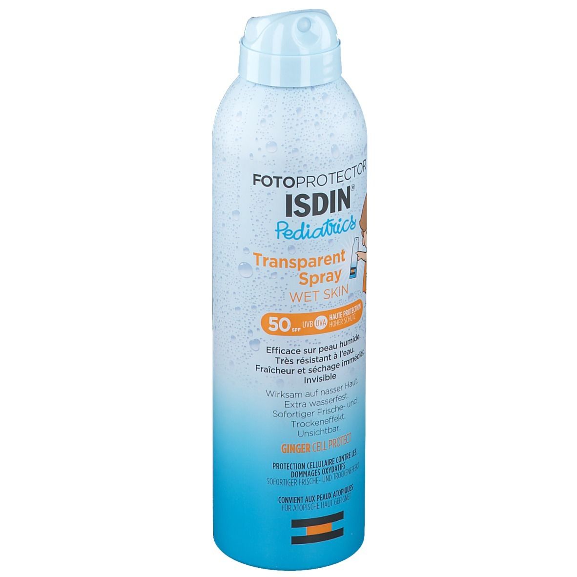 ISDIN Fotoprotector Pediatrics Transparent Spray Wet Skin SPF50+