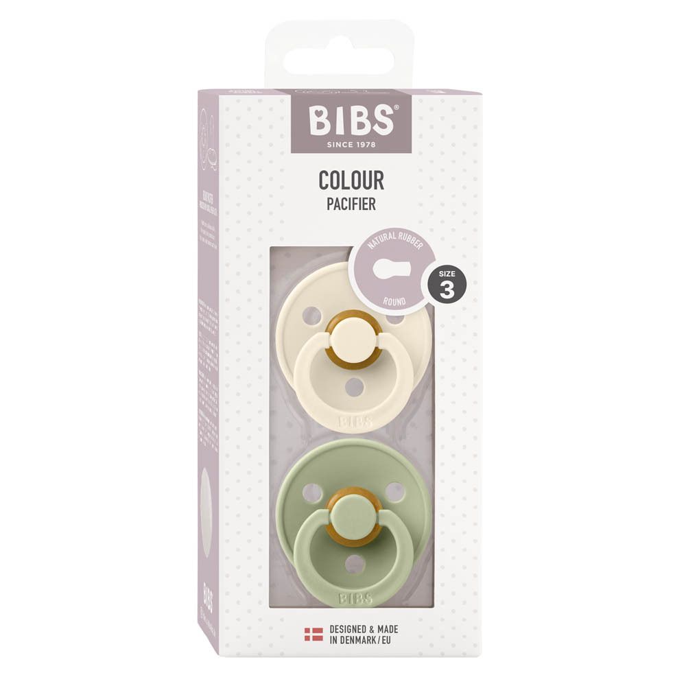 BIBS Tétine Sage - Ivory 18 Mois+