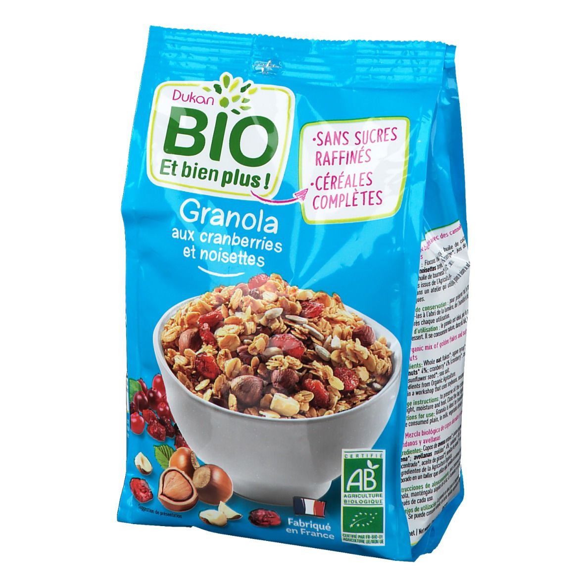 Dukan Granola Noisette-Cranberry
