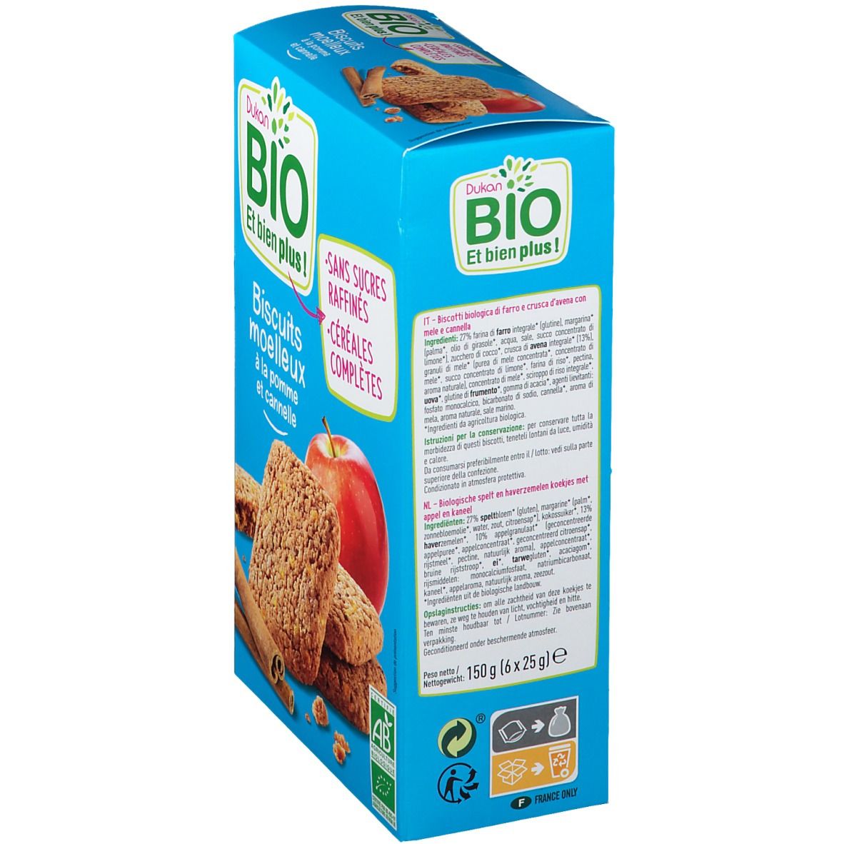 Dukan Moelleux Pomme-Cannelle Bio
