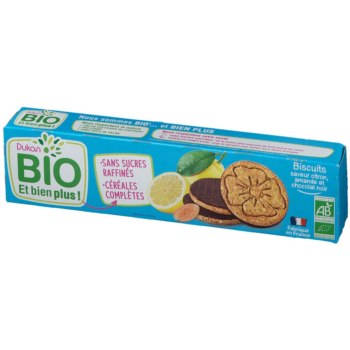 Dukan Biscuits Citron-Chocolat-Graines de Chia Bio