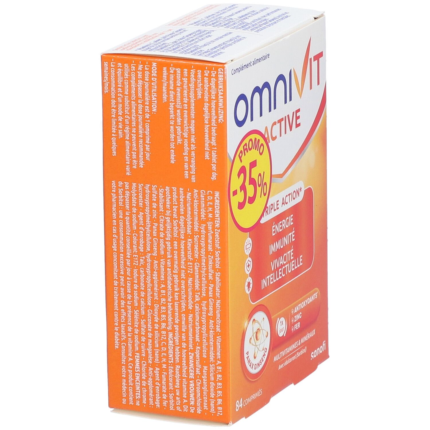 Omnivit Active Verlaagde Prijs | Multivitamine voor Energie, Immuniteit & Mentale Focus