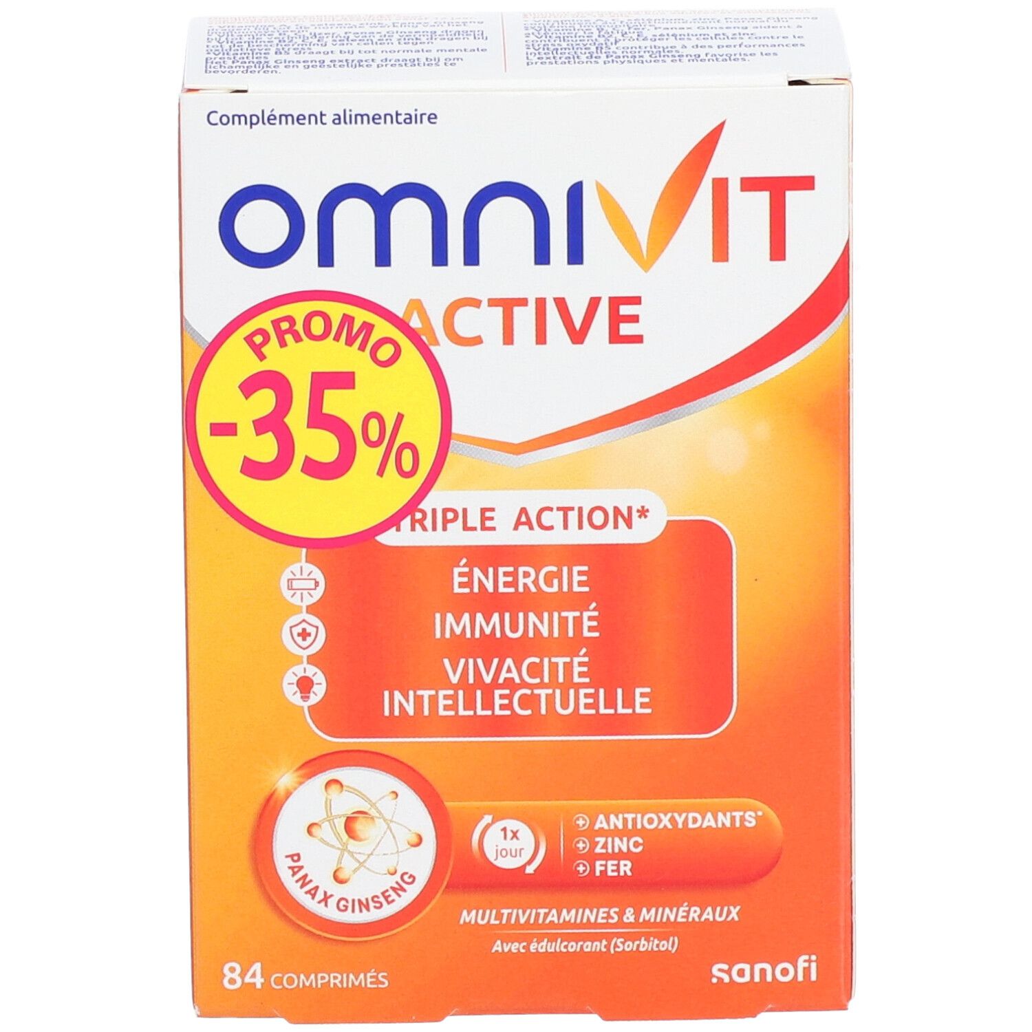 Omnivit Active Verlaagde Prijs | Multivitamine voor Energie, Immuniteit & Mentale Focus