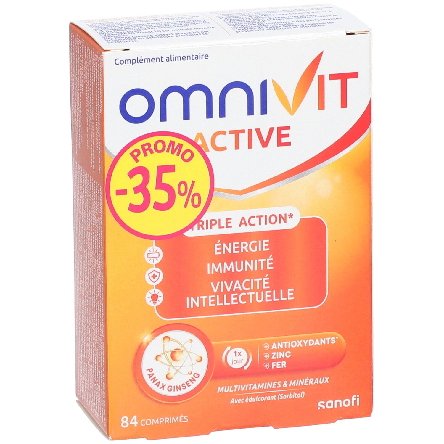 Omnivit Active Verlaagde Prijs | Multivitamine voor Energie, Immuniteit & Mentale Focus