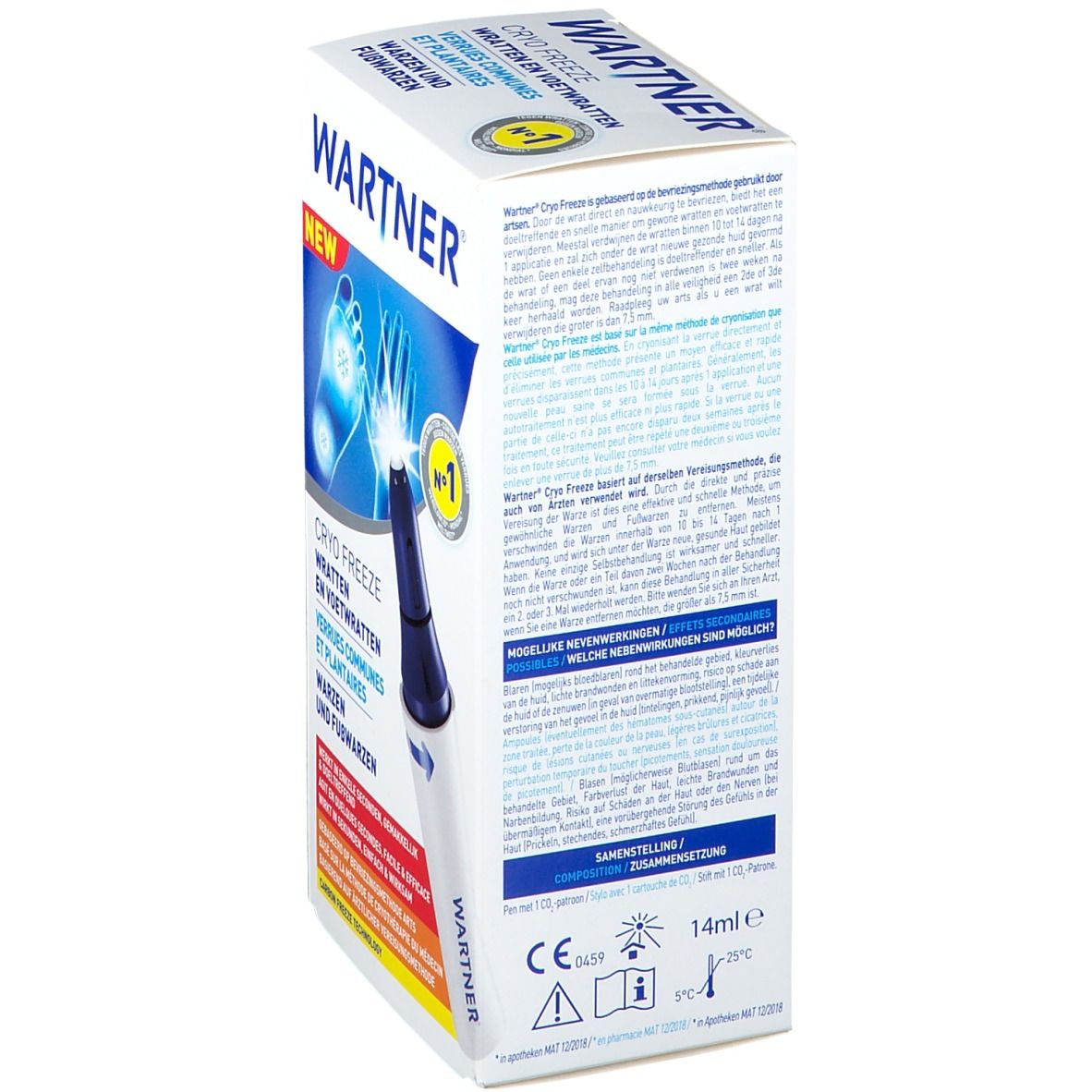 Wartner® Cryo Freeze 2.0 Élimination des Verrues Communes et Plantaires