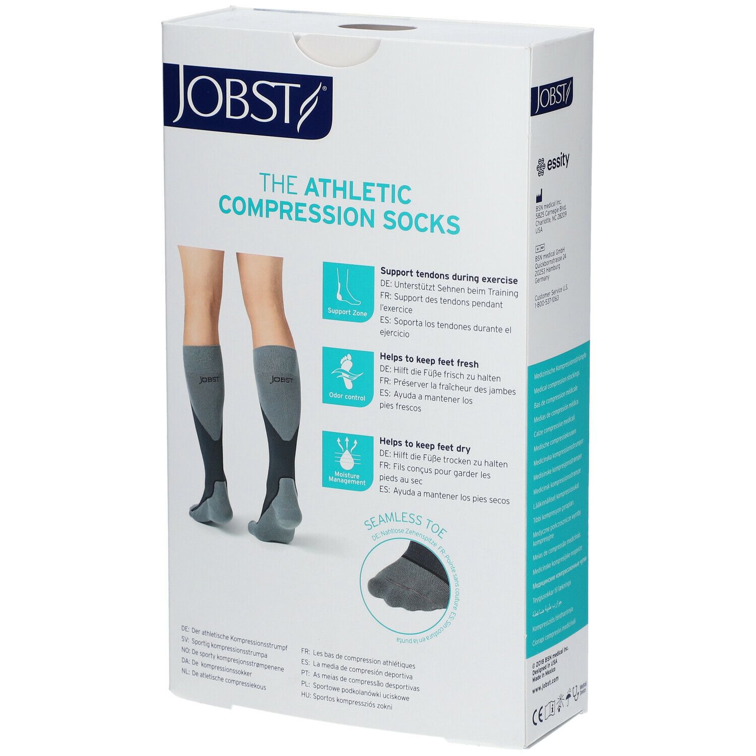 Jobst Sport Compressiekousen 15-20 AD Koninklijk Blauw Medium 7528981