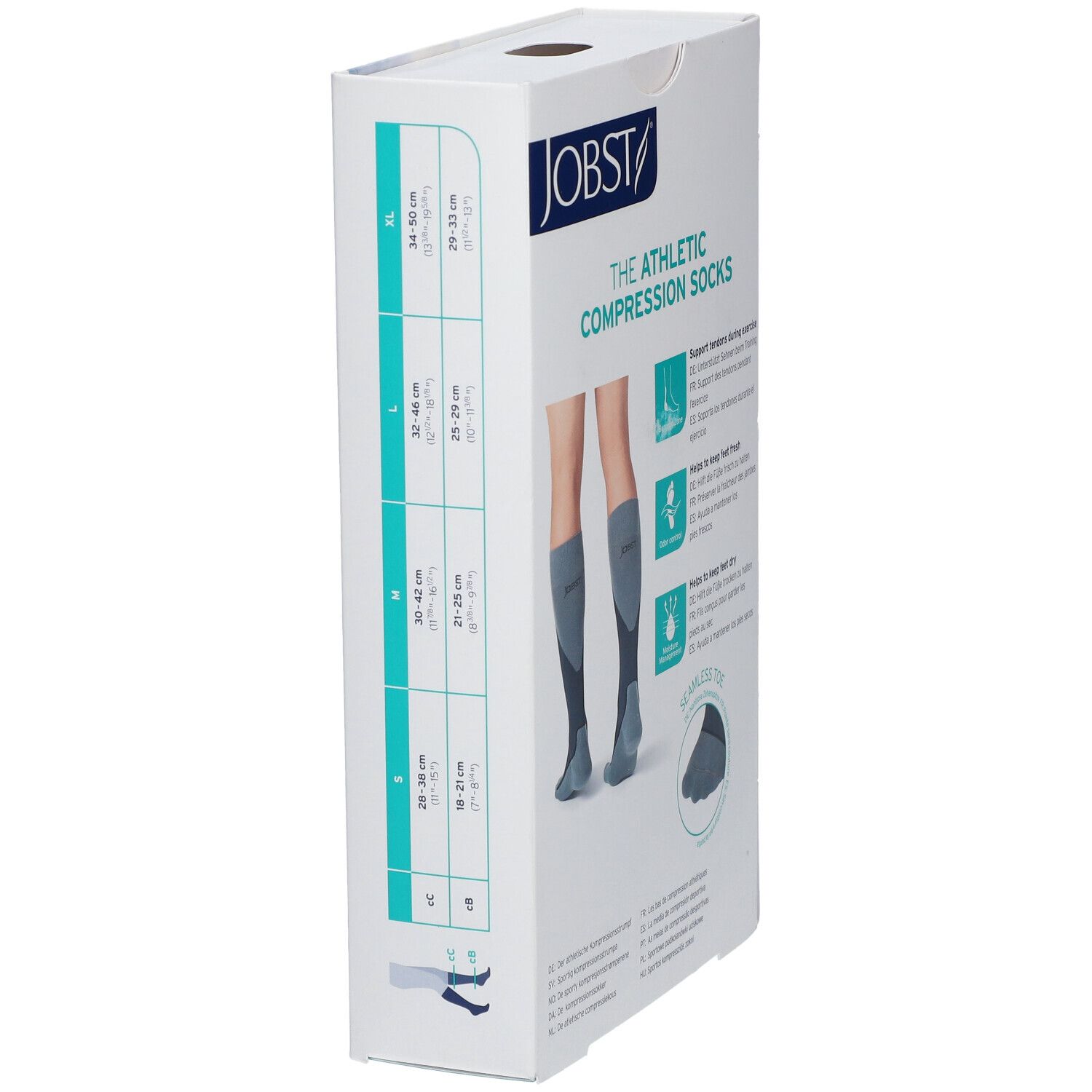 Jobst Sport Compressiekousen 20-30 AD Zwart Large 7529072