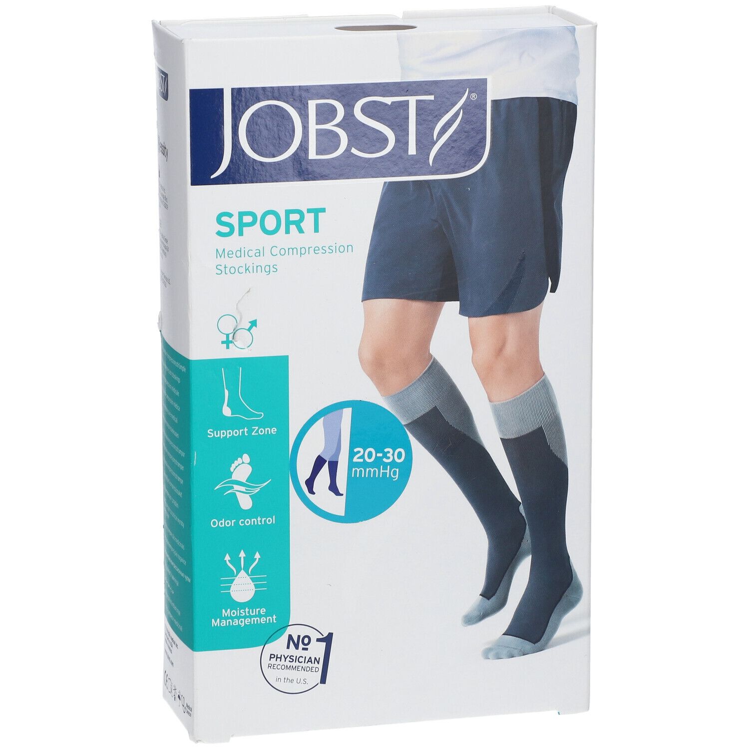 Jobst Sport Compressiekousen 20-30 AD Zwart Large 7529072