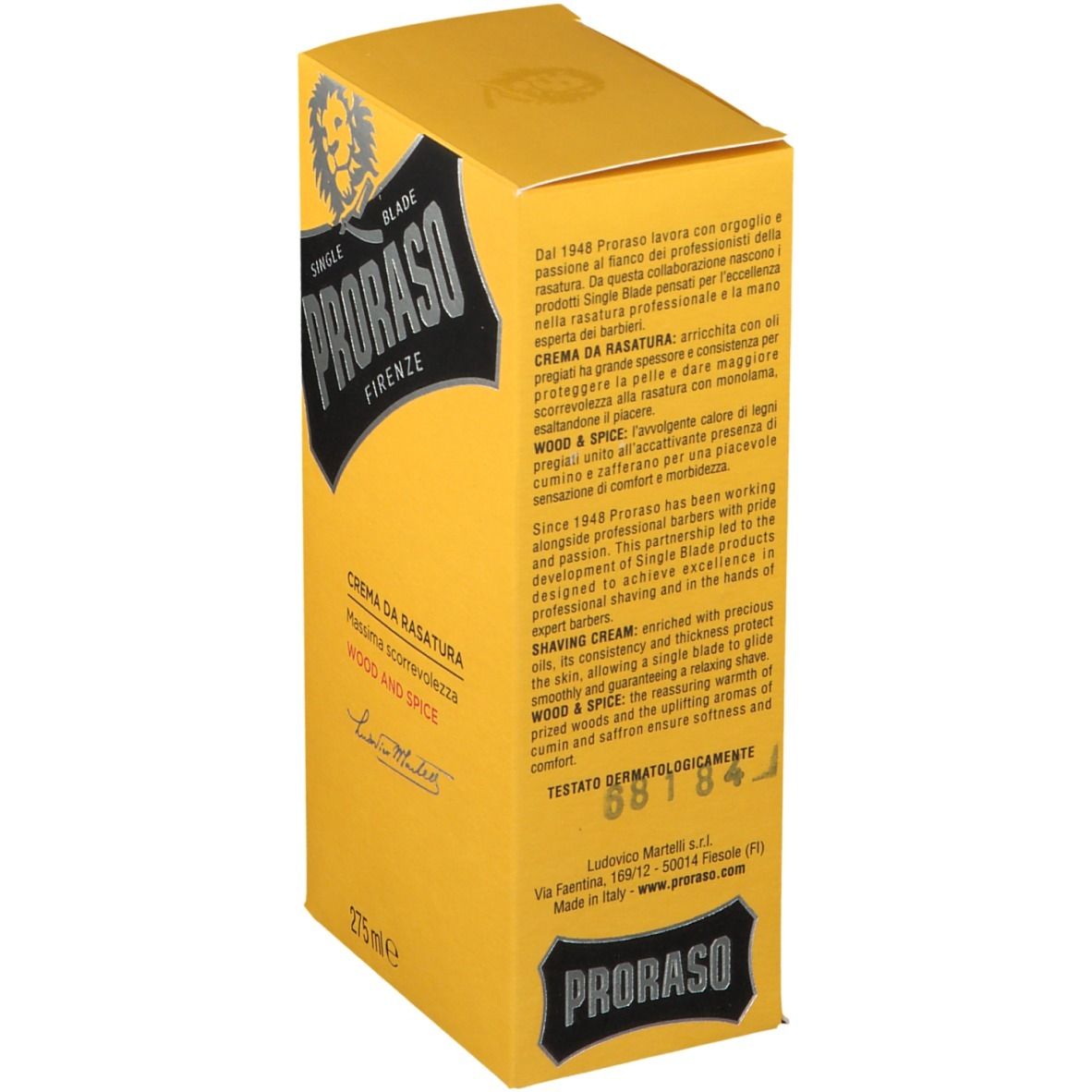 Proraso Crème à Raser Wood & Spice