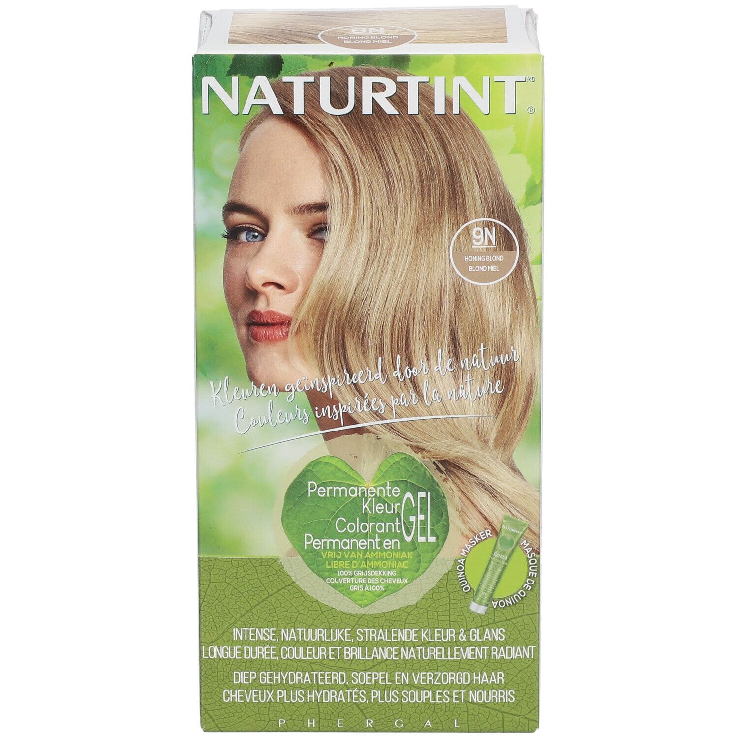 Naturtint Permanente Haarkleuring Honing Blond 9N