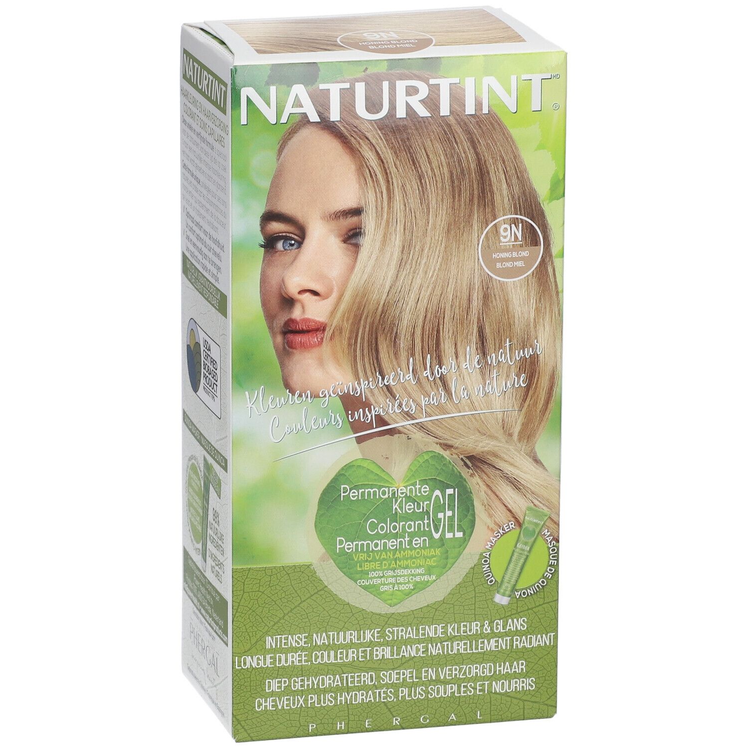 Naturtint Permanente Haarkleuring Honing Blond 9N