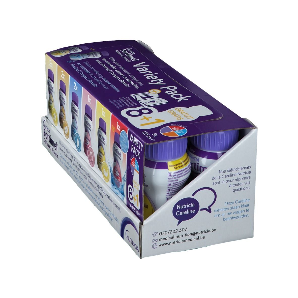 Fortimel Compact Protein Pack Promo 8+1 GRATUIT - Edition Limitée