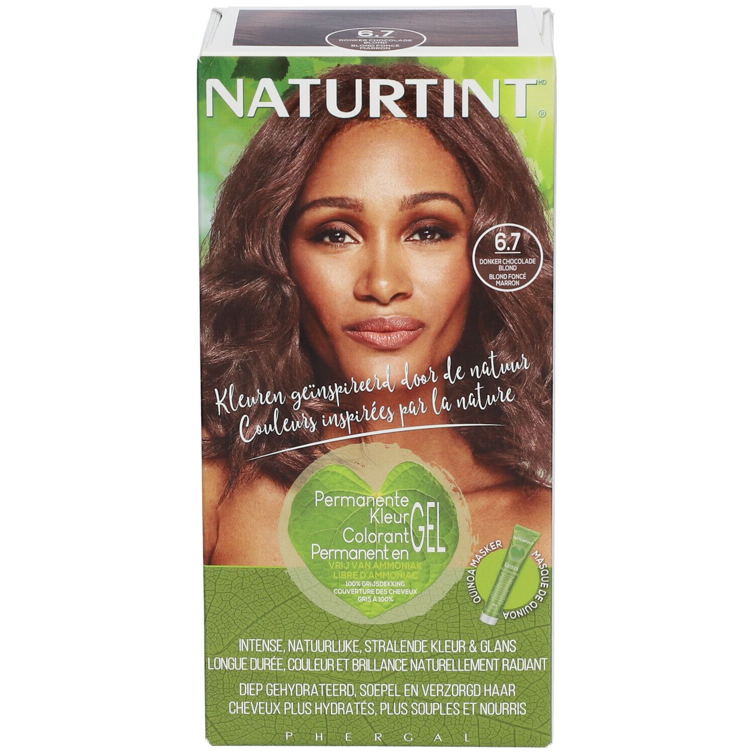 Naturtint Permanente Haarkleuring Donker Chocolade Blond 6.7