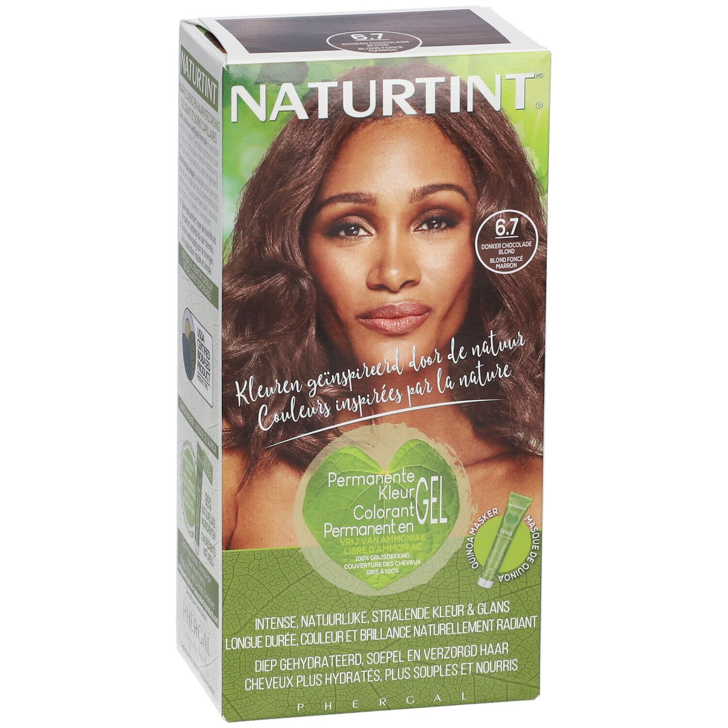 Naturtint Permanente Haarkleuring Donker Chocolade Blond 6.7