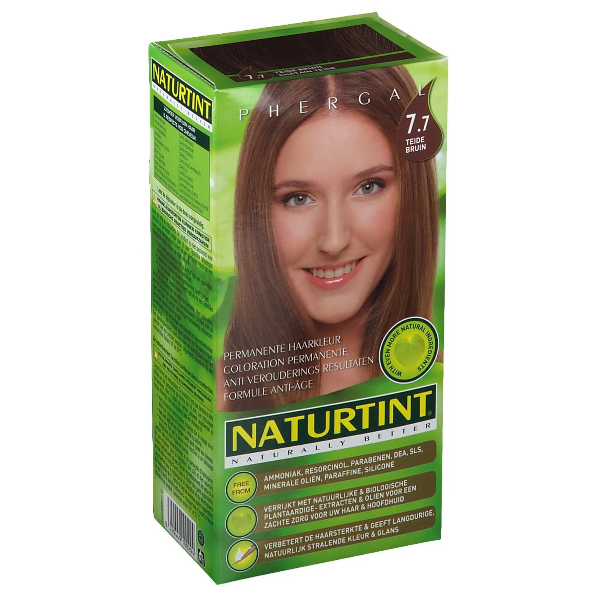 Naturtint Permanente Haarkleuring Teide Bruin 7.7
