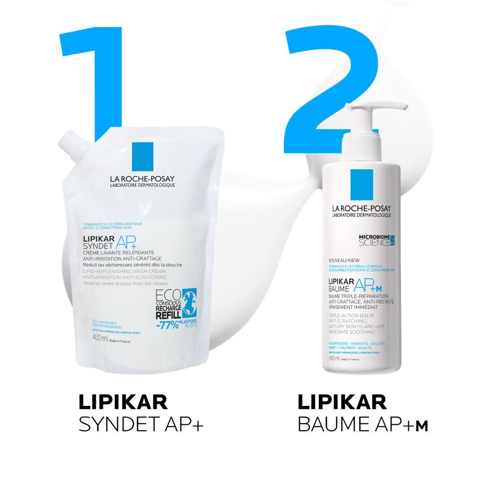 La Roche-Posay Lipikar Syndet AP+ Crème Lavante Relipidante Recharge