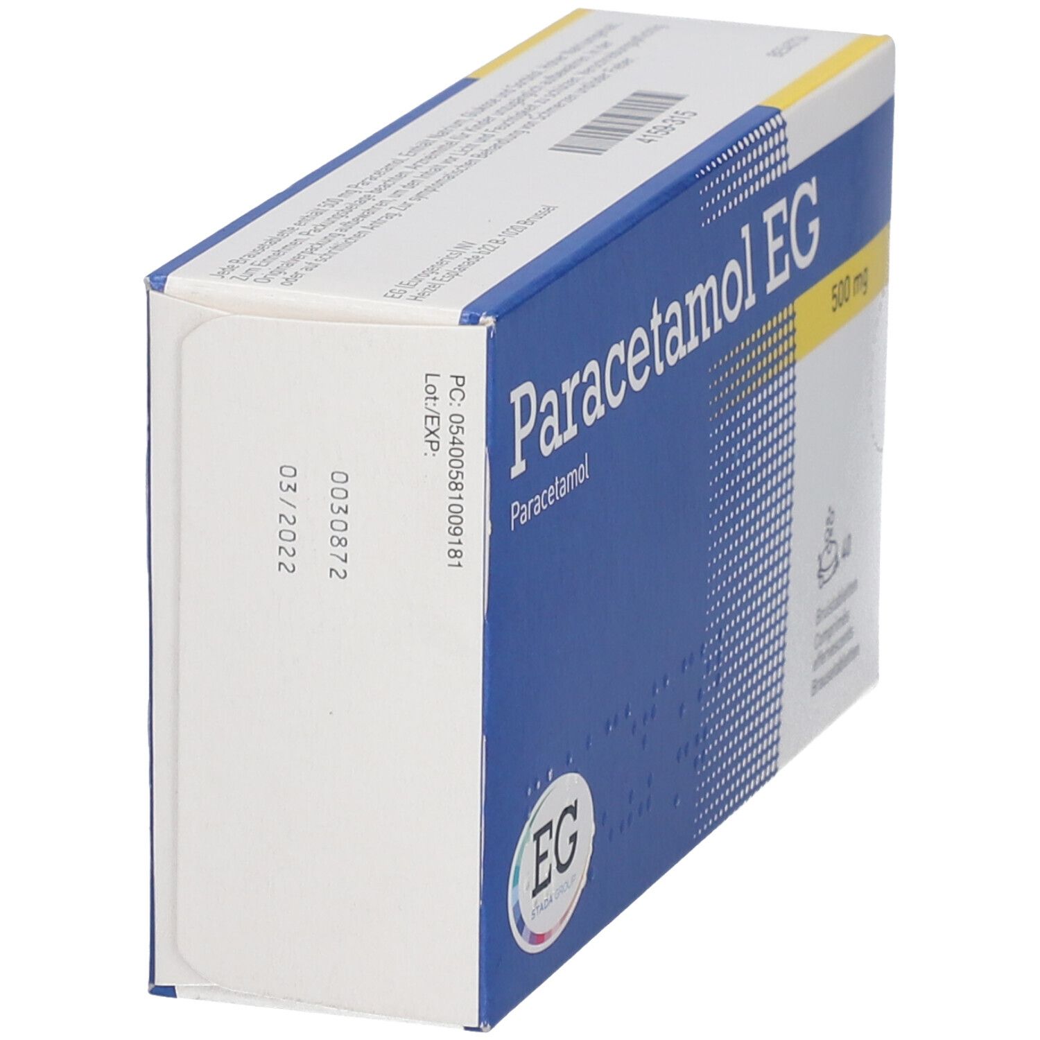 Paracetamol EG 500 mg | Douleur & Fièvre