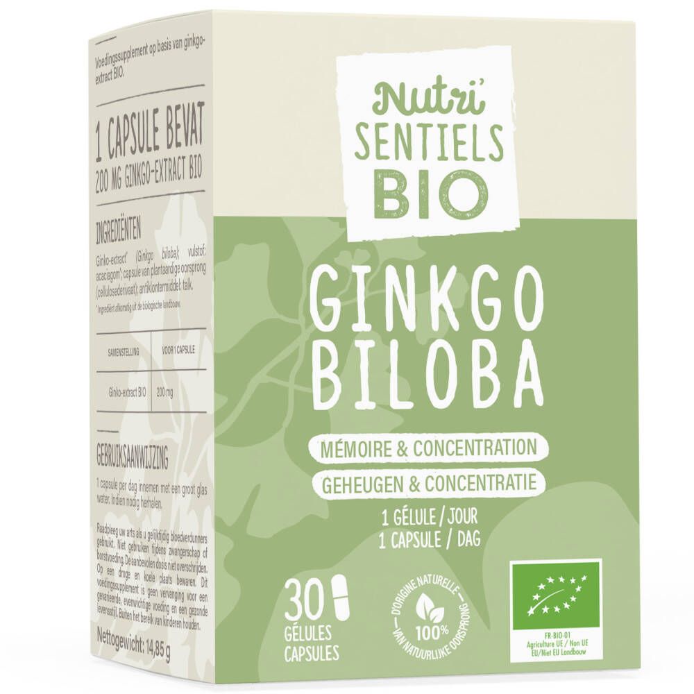 Nutri'Sentiels Bio Ginkgo Biloba