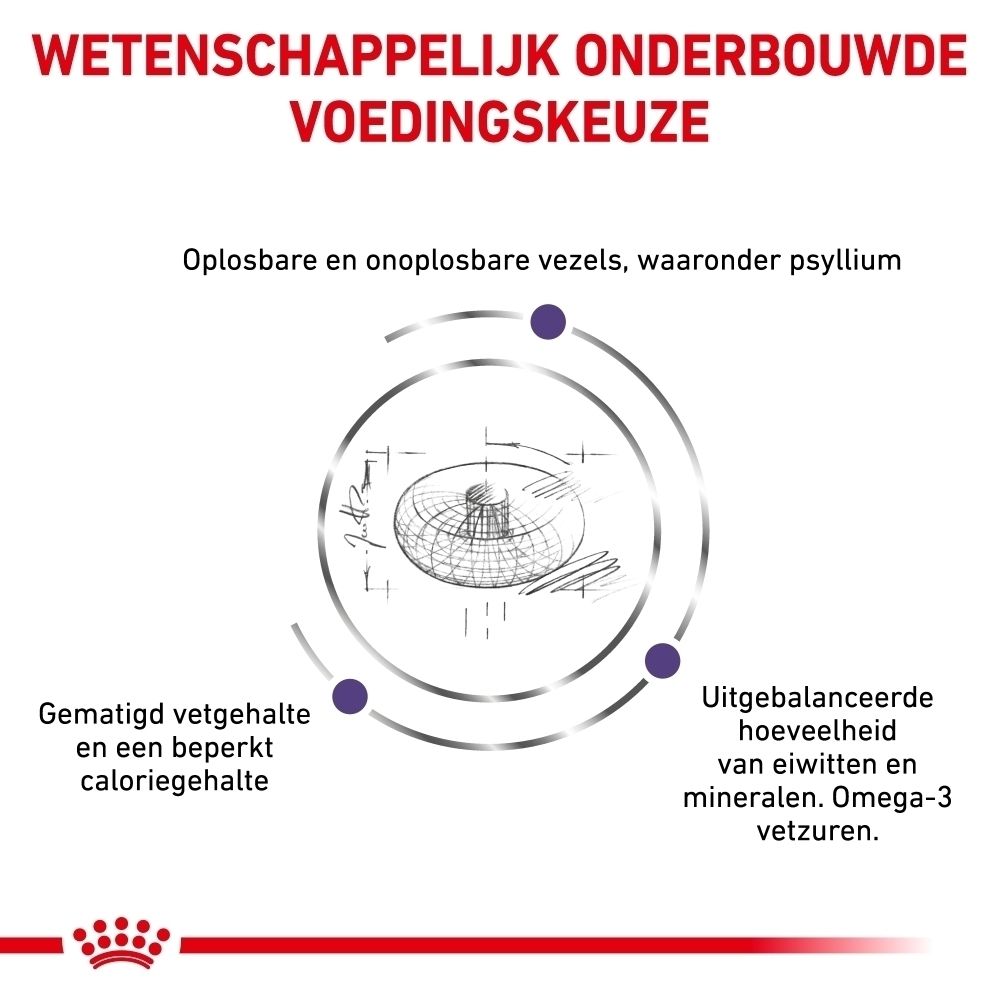 Grafiek met tekst over wetenschappelijk onderbouwde voedingskeuze, vezels, gematigd vetgehalte en uitgebalanceerde voedingsstoffen.