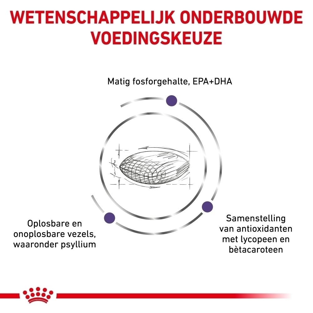 Grafiek over productvoordelen: vitaliteit, vezels en antioxidanten.